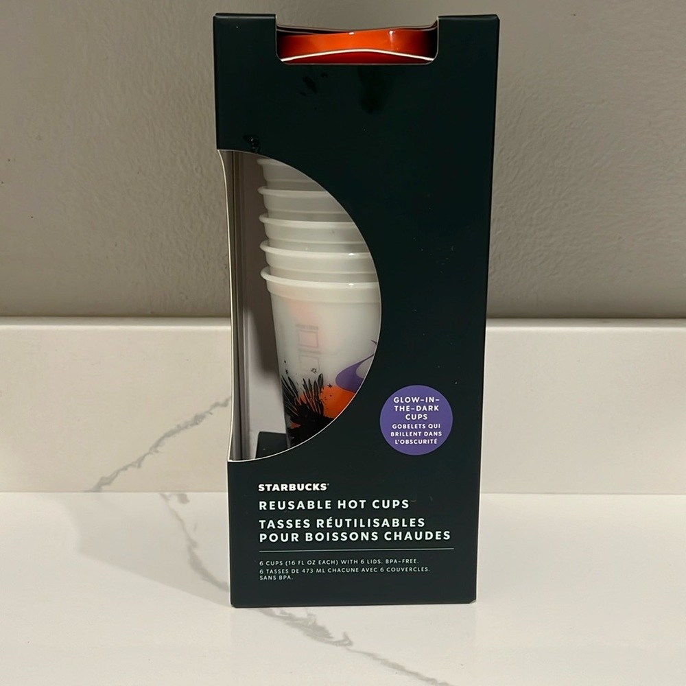 Srarbucks hot cups glow in the dark - Halloween